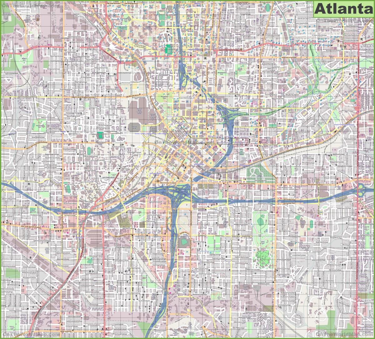 خريطة شوارع أتلانتا